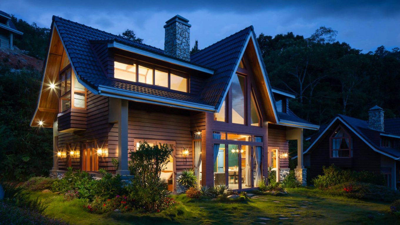 brown and black wooden house